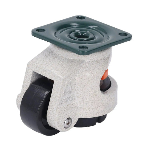 Leveling Caster Wheel 40mm Diameter Adjustable Height Plate Caster For Heavy Furniture And Equipment High Load Capacity Up To 2200 Pounds