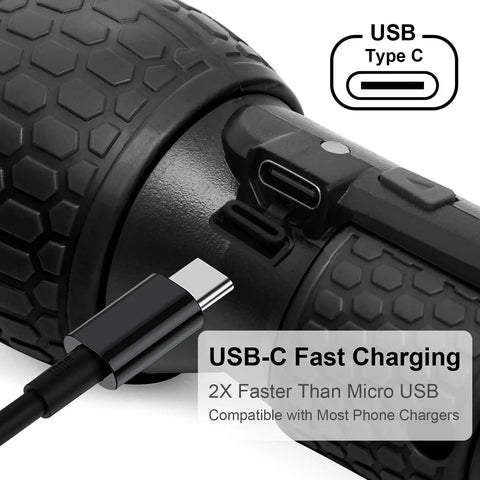 Close-up of USB-C charging port on 3.6V Cordless Screwdriver With Ultra Strong Magnetic Bit 2-In-1 Manual And Auto, Forward And Reverse