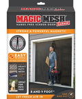 Hands Free Magnetic Door Screen For Double Doors Keeps Bugs Out And Fresh Air In Easy Install Mosquito Net visible on packaging.