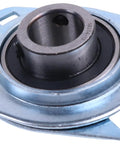 3/4 Inch Pressed Steel Two Bolt Flange Bearing SBPFL204-12 SBSFL204-12 for dump truck tarp systems, angled view
