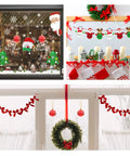 Forty Pack Mini Clear Suction Cup Hooks With Sleek Metal Utility Rings for festive window decorations and holiday embellishments.