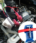 T Tap Wire Connectors Kit For Car Audio And Speaker Wiring, Quick Splice Self Stripping Terminals in automotive engine view.