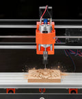 3-Axis CNC Router Machine For Wood And Acrylic Engraving And Milling With A Beefed-Up 60W Spindle, 300 X 180 X 40 mm Working Area, Aluminum Alloy Frame, Rotary Knob, High Precision 0.07 mm Repeatability And Sturdy 4 Cm Base