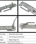 Precision Stainless Steel Wire Bender Tool For Electrical Panels And Breadboards Max 16.4Mm Cable Diameter Flexible Bending Device shown from multiple angles.
