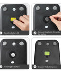 Step-by-step battery installation for Digital Kitchen Scale With LCD Display And High Precision Weighing In Grams And Ounces