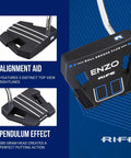 Extra Long 38 Inch Putter With 16 Inch Grip For Maximum Reach And Stability, Offset Bent Steel Shaft, High MOI For Consistent Alignment, Includes Putter Headcover, 2 Degree Loft, 70 Degree Lie, Golf Club