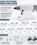 Heavy Duty Cnc 4 Axis Pneumatic Tailstock With 50Mm Stroke Plug And Play Rig Built Tough for 4th axis rotary tables.