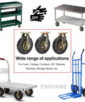 Tough As Nails Heavy Duty Pneumatic Caster Wheels 4 Pack 8 Inch 250mm Industrial Swivel Casters With Brakes on carts and trolleys.