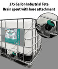 Industrial Strength 50 Percent Vinegar Concentrate Acetic Acid 275 Gallon Tote For Commercial Cleaning And Industrial Use Bulk Supply Refill Your Own Bottles Or Use As An Ingredient, drain spout with hose attachment