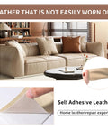 Self Adhesive Leather Repair Tape In Classic Black Go To Heavy Duty Vinyl Patch For Furniture Car Seats Office Chairs Couches Luggage Zero Hassle Slap On Installs Waterproof Tough Wear Resistant Cover on a couch