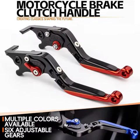 Ultimate Slick CNC Brake And Clutch Lever Kit For Yamaha Fzr400 Rr Rrsp 1988-1990 With Grippy Handlebar Knobs For Total Sweet Ride Control, black red pair
