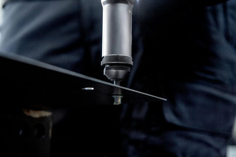 Top Shelf Professional Cordless Rivet Nut Gun Featuring Auto Reverse Mechanism And Adjustable Force Control For M10 Aluminum M8 Steel fastening nut onto metal.