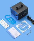 High Capacity Ozone Generator For Odor Elimination In Homes, Cars, And Pets Up To 2000 Sq Ft with accessories and manual