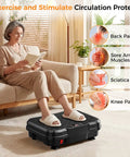 Woman using Vibration Plate Exercise Machine For Lymphatic Drainage And Weight Loss, Full Body Shake Platform With 9 Modes
