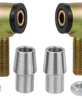 Three-Quarter Inch Threaded Bushing Kit for Four-Link Suspension and Replacing Worn Rod Ends and Suspension Bushings, components shown