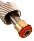 Close-up of nozzle from Portable High Temperature Steam Cleaning Accessories Kit With Pro Grade Heavy Duty Adjustable Hose Nozzle For High Pressure Sprayers Outdoor Cleaning And Car Wash