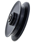 Flat Idler Pulley 2.5 Inch Outer Diameter For Troy Bilt Yard Machines Yard Man Wheel Trimmer Curb Hop 550 520 521 TBE550 Replacement Part black steel pulley