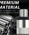 Aluminum adapter for Quart Bottle Fluid Transfer Pump Kit With Three Eighths Inch Swivel And Eight Millimeter Ten Millimeter Adapters