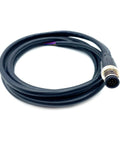 M12 12 Pin Male Connector Cable A Code Straight Molding Wire 2M AWG26 PVC Jacket Industrial Sensor Cable With Brass Gold Plated Contacts