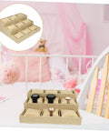 Slick Linen Watch Organizer Tray With Nine Generous Grids For Snagging And Showcasing Your Favorite Timepieces Plus Luxury Jewelry Collection Top Shelf Desk Storage Solution on a table with watches.