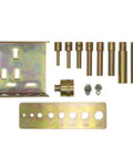 2-20 Ton Hydraulic Shop Press Pin Set With Ram Adapter And Mounting Bracket, Includes 8 Pins, Corrosion Resistant Finish