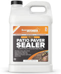 Wet Look Patio Paver Sealer For Natural Stone Surfaces, Clear Water-Based Sealant, 2.5 Gal jug with label showcasing features and benefits.