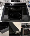 25 Inch Silicone Gap Filler For Stove And Counter High Heat Resistant Kitchen Gap Cover Matte Black Dishwasher Safe