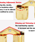 Hidden Barrel Hinges Set 8mm Brass Concealed Furniture Hinges for Wooden Boxes shown with tightening adjustment and thickening arms