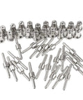 Upgrade Your Gear With 40Pcs Plasma Cutter Consumables Featuring Extended Long Nozzle And Robust Electrodes For Super Quick Cuts On Your 40A Torch Machine To Keep The Job Rolling Smooth - 40 stainless steel plasma cutter nozzles and electrodes.