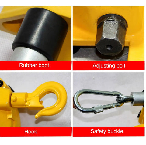 Retractable Spring Balancer Tool Holder 1.5m Long With Hook And Wire Rope, Adjustable Balancer Retractor For Hanging Tools, Heavy Duty Alloy Steel, 50 To 60 Kg Capacity, Yellow Garage Ready with hook, safety buckle, adjusting bolt and rubber boot