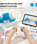 Automatic I Cord Knitting Machine Pro Electric I Cord Knitter With 3 Speed Adjustable Hands Free Yarn Knit Helper and tablet
