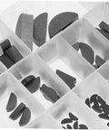 Woodruff Key Set Carbon Steel Assortment For Machinery And Automotive Use in plastic compartment box