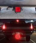 Trailer Hitch Cover With 12 LED Lights For Brake And Tail Light Functions, 12V Running And Brake Light, Fits 2x2 Inch Receiver
