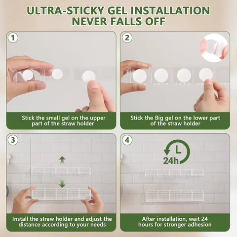 Step-by-step installation guide for Premium Acrylic Straw Holder For Cabinet Door Split Design Hella Spacious Tumbler Organizer.