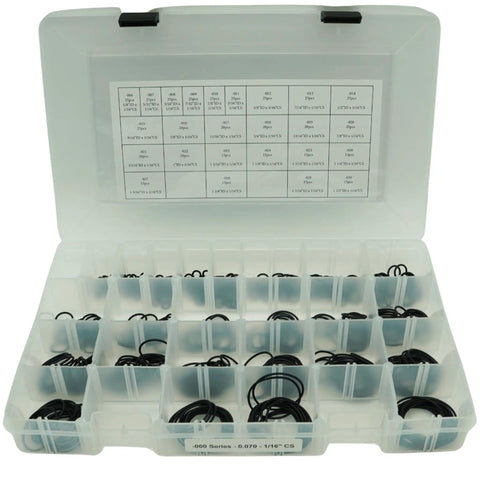 Max Truck O Ring Kit For Service Trucks And Hydraulic Repair, 70 And 90 Duro Buna N O Rings, 1,415 Piece Assortment