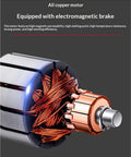 Heavy Duty Electric Hoist With 4500 Lb Capacity For 12 24V Motor Vehicle Recovery and Warehouse Work all copper motor with electromagnetic brake detail