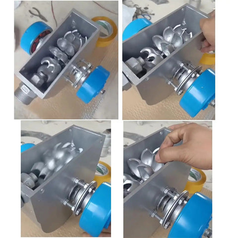 2000W Portable Hydroelectric Power Generator With 110V To 220V Output showing aluminum alloy water turbine components