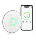 Wave 1st Gen Radon Detector With Free App Real Time Monitoring Temp And Humidity Tracking Battery Operated device and app display