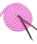 Pink braided mule tape lead rope for horse halter, part of Braided Mule Tape Horse Halter With 10 Foot Lead Rope Full Size Adjustable Knot Halter For Horses 750 To 1200 Lb Equestrian Training Tack For Riding Trail Western Barn Stable Pink set.