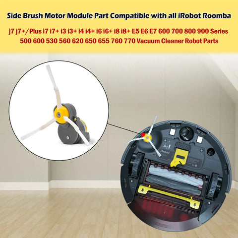 Side Brush Motor Module Replacement For 500 600 700 800 900 Series Vacuum Cleaners, Fits 860 861 864 870 871 880 885 960 964 970 980