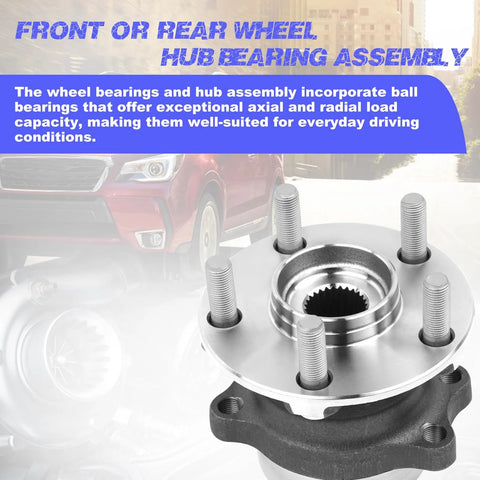 Rear Wheel Hub Bearing Assembly For Forester 2014 2018 Impreza 2012 2021 Crosstrek 2016 2021 XV Crosstrek 2013 2015