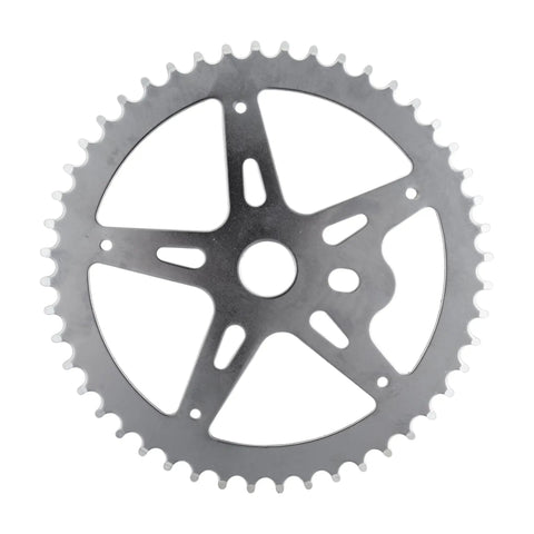 One Piece 48T Chainring 3/32 Inch Steel Chrome For Bikes, Durable Single Gear For Road And Mountain Bikes, Easy Install, Smooth Shifting, Crank Compatible, silver chainring
