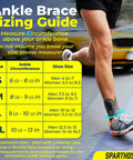 Lace Up Ankle Brace With Adjustable Support for Running and Court Sports Sizing Guide Chart for Men and Women