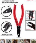 Brute 6.25 Inch Screw Extractor Pliers With Tool Pouch Made In Japan Durable Multipurpose Screw Removal Tool Black Oxide Finish