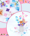 11000 Piece Fuse Beads Kit With 36 Colors For Totally Creative Crafting For Girls Aged 5 To 12 flower designs on pegboards