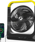 20800mAh Battery Powered 8 Inch Portable Fan With USB C Fast Recharge 80 Hours Run Time Outdoor Personal Desk Fan