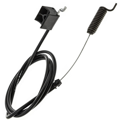 Top Shelf Replacement Control Cable For Walk Behind Mower 58 Inch Throttle Line with black housing and metal coil.