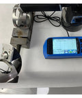 Plug And Play Portable Split Surface Roughness Tester with digital display measuring metal surface roughness.