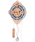 Dope Retro Wooden Pendulum Clock Kit for Adults 12 Inch DIY 3D Puzzle Mechanical Building Model for Wall Silent Quartz Movement Victorian Style Home Decor Gift Idea, assembled wall clock