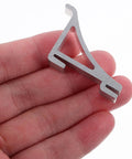 10 Pack Freezer Clamp Hooks Silver Aluminum Cooler Shelf Clips With Polished Surface Safe Design For Refrigerator Shelf Support No Fuss Install Durable Construction Built To Last held in hand